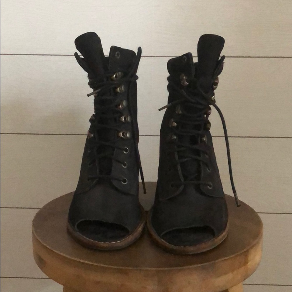 Allsaints lace up bootie